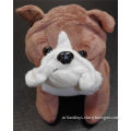 10" Brown and White English stuffed english bulldog toy